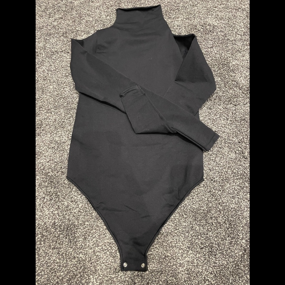 Skims black turtleneck bodysuit